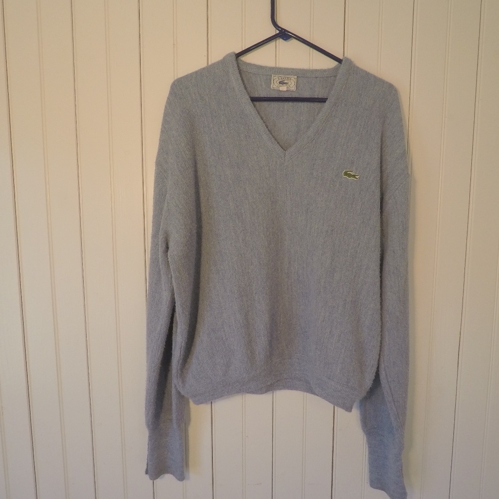 Vintage USA Kurt Cobain Nirvana Lacoste Sweater XL 100% Orlon 1985 - 1993